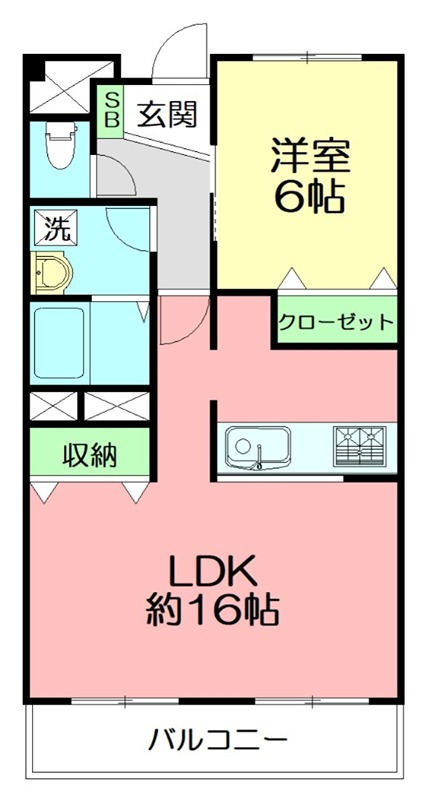 コスタビラ 803号室 間取り