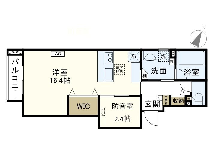 ポルテ いちか 101号室 間取り