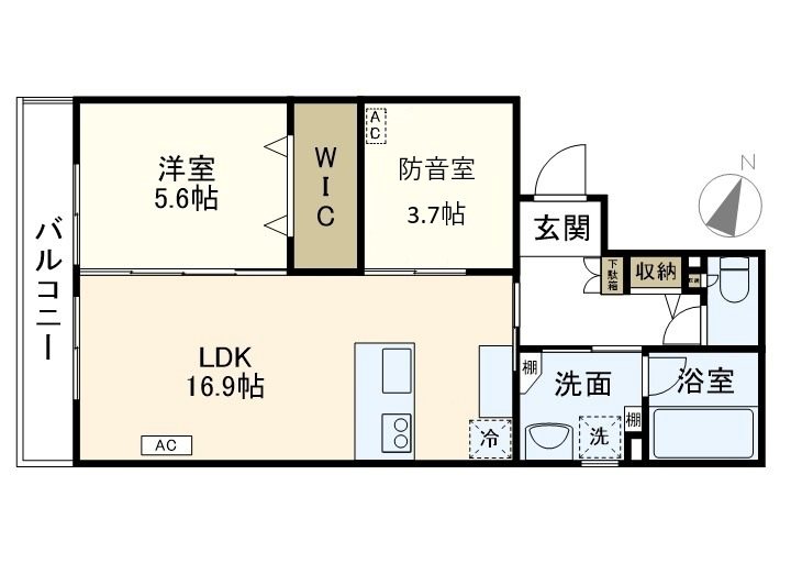 ポルテ いちか 202号室 間取り