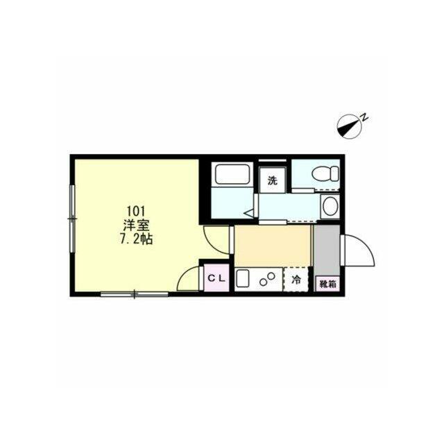 Ｆｅｌｉｃｅ鵠沼海岸 101号室 間取り