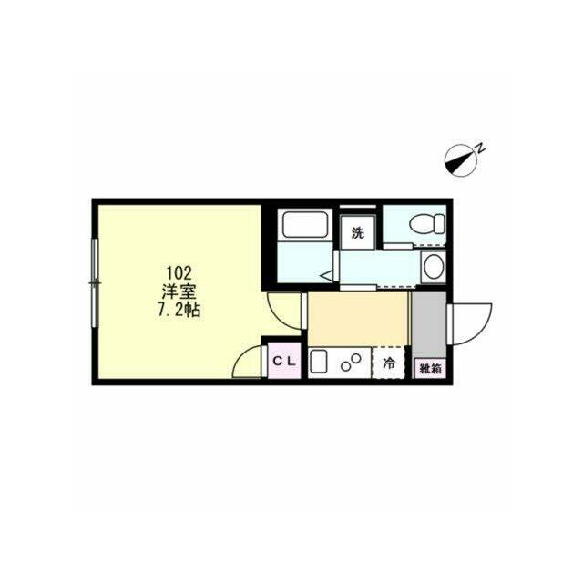 Ｆｅｌｉｃｅ鵠沼海岸 102号室 間取り