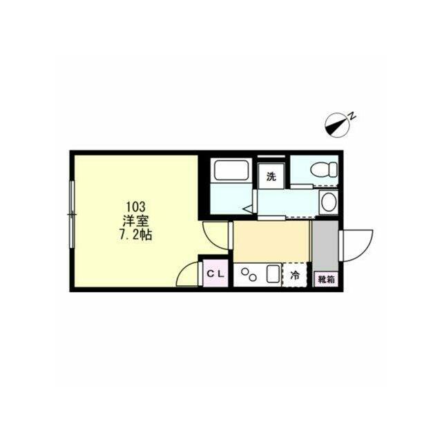 Ｆｅｌｉｃｅ鵠沼海岸 103号室 間取り