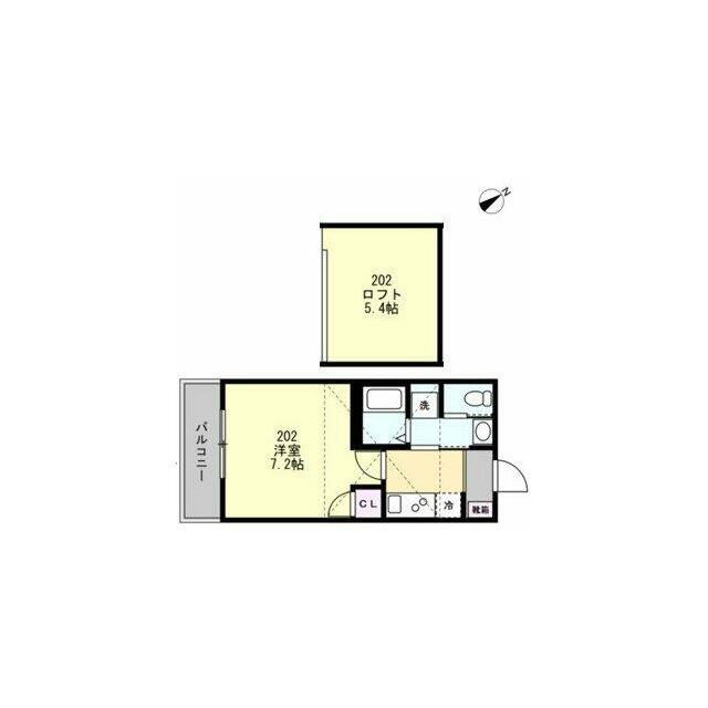 Ｆｅｌｉｃｅ鵠沼海岸 202号室 間取り