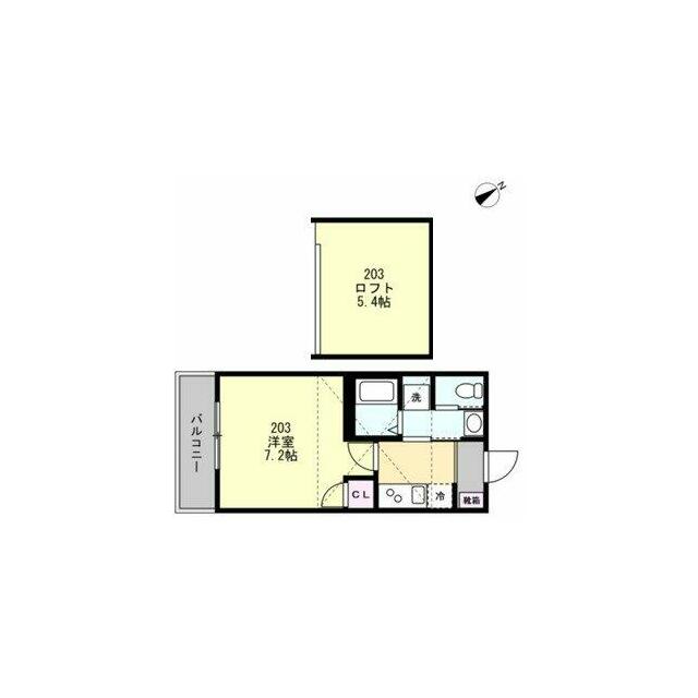 Ｆｅｌｉｃｅ鵠沼海岸 203号室 間取り