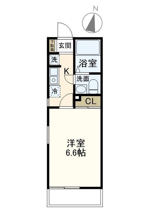 メイデン・ボヤージュ 103号室 間取り