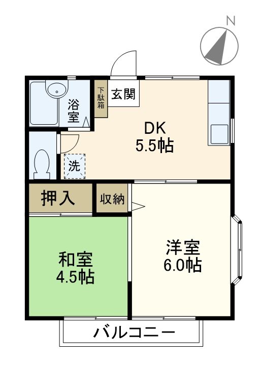 相沢グリーンハイツ 203号室 間取り