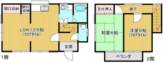 関根下土棚貸家 間取り