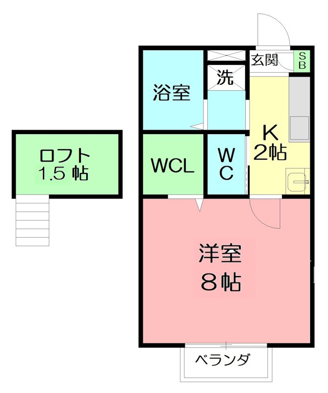 ALAND 205号室 間取り