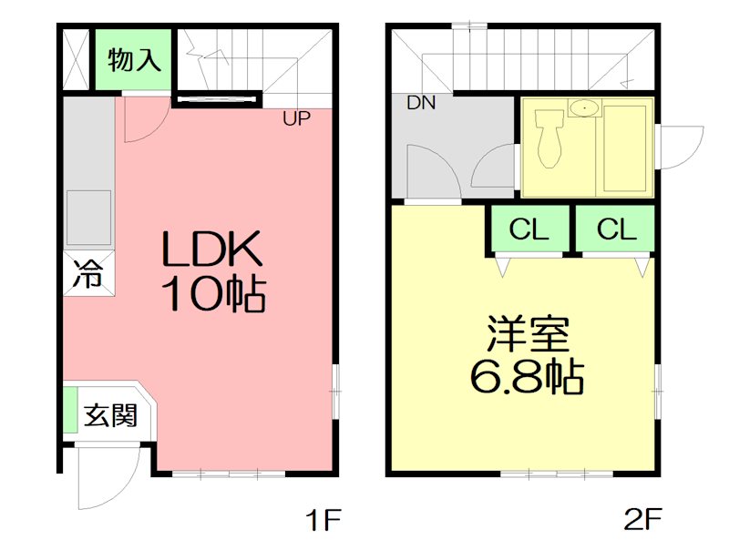 ARIEL ENA D号室 間取り