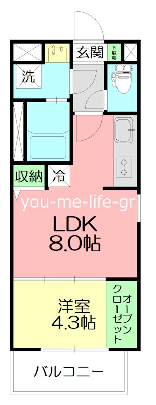 Liebe　Watanabe 301号室 間取り