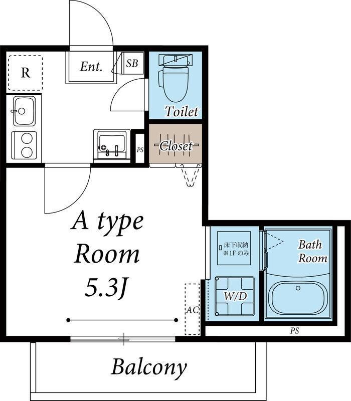 フルセイル高座渋谷 101号室 間取り