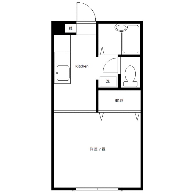 シャレオ湘南Ａ 201号室 間取り