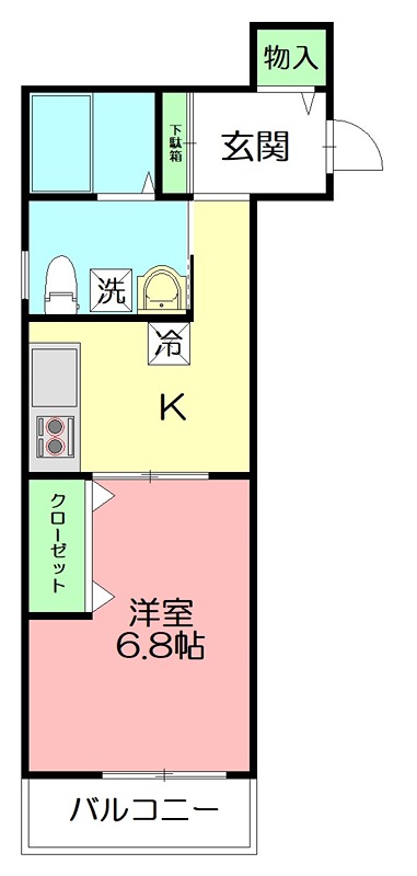 ウィローＹＨ 106号室 間取り