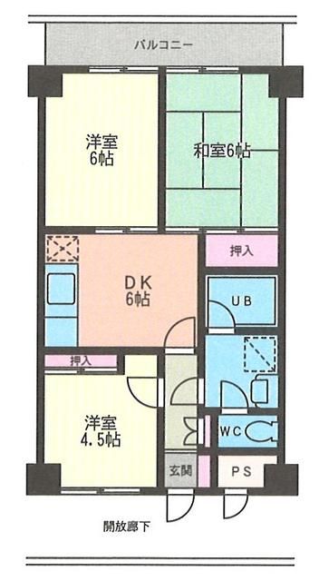 いずみ野ハイツ 504号室 間取り