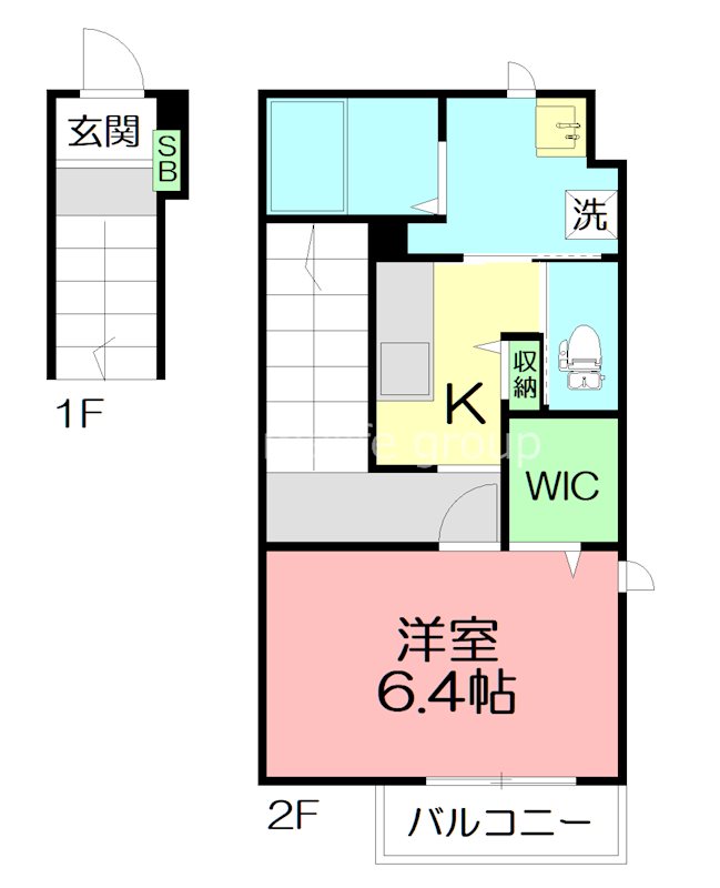 Well Maison 栄 201号室 間取り