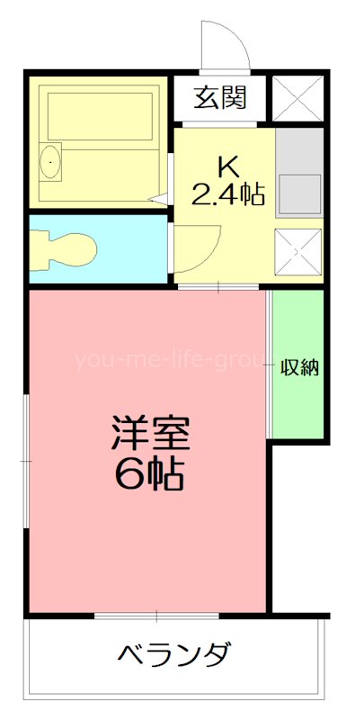 ビラサンロードC  間取り図