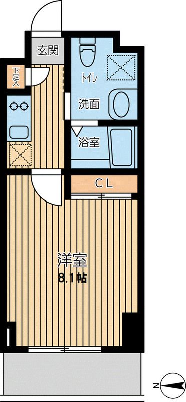 Ｓ－ＦＯＲＴ小田原栄町 703号室 間取り
