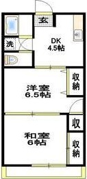 コーポ徳延2号棟 Ⅱ-203号室 間取り