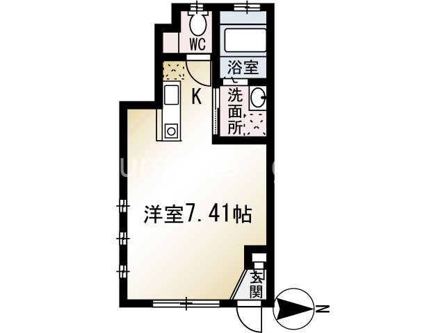 TAHITOLIEN LAPIN08号室 間取り