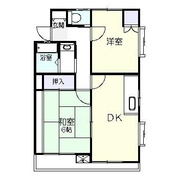 ハイツカーペンター 201号室 間取り