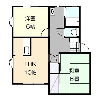 グリーンコンツェルトB 202号室 間取り