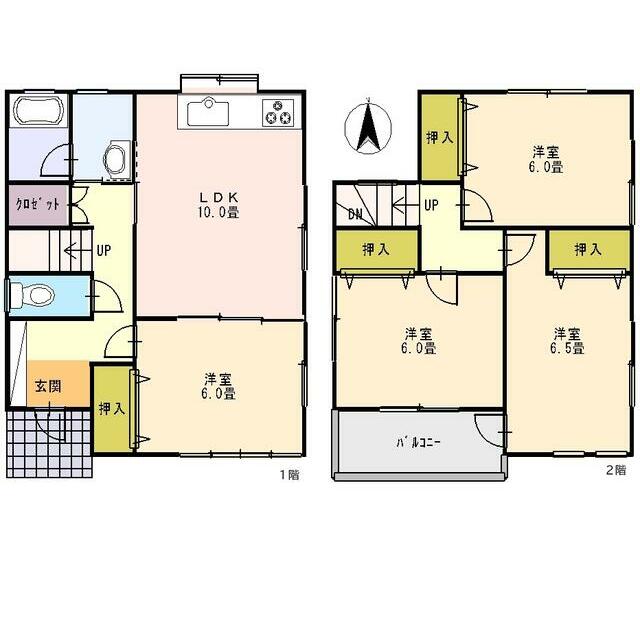 徳延貸家  間取り