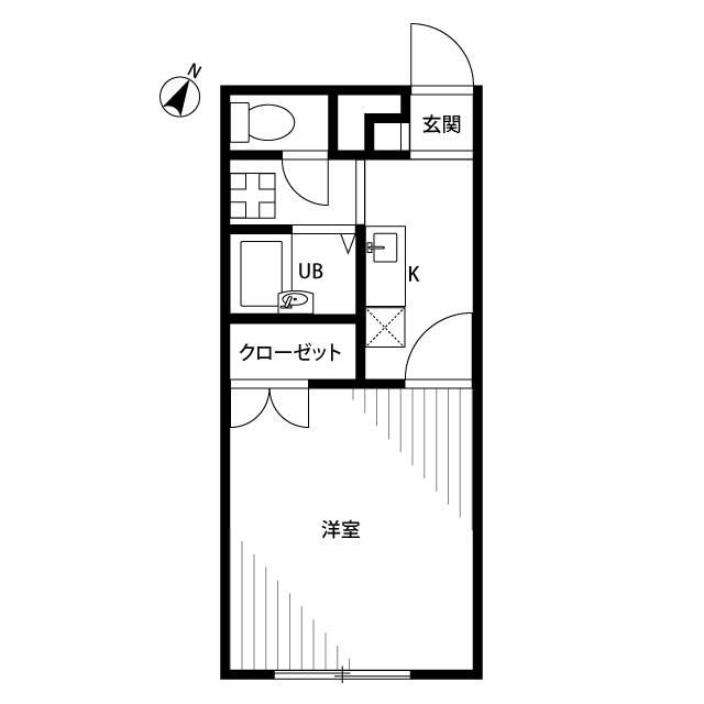 アムール椿 202号室 間取り