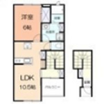 アメニティー秦野市今泉アパート 201号室 間取り