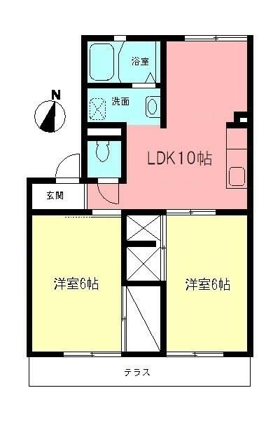 フレグランス並木Ⅱ 103号室 間取り