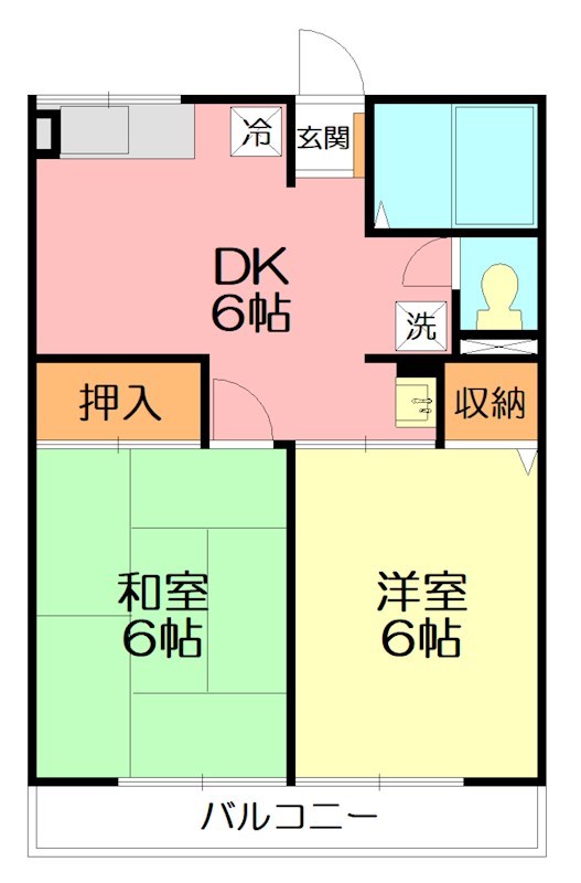 シティハイム　ハイツベネッセ 102号室 間取り