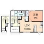 アメニティー秦野市今泉アパート 203号室 間取り