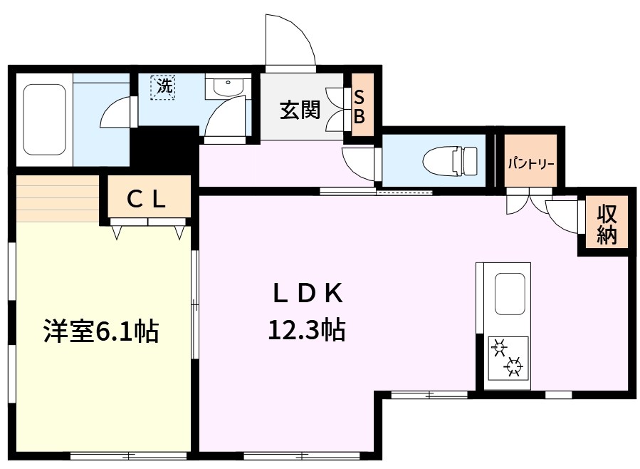 マリンヒルズ由比ガ浜 105号室 間取り