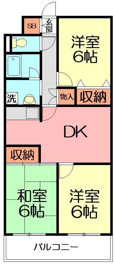 ダンデライアン鵠沼 0408号室 間取り