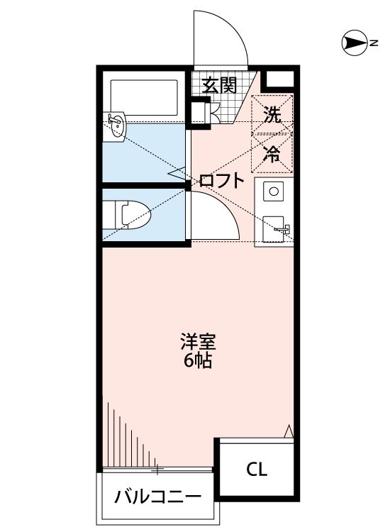 ジェミニファースト 203号室 間取り