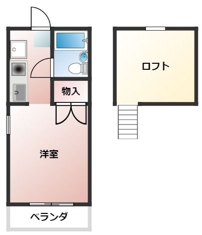 プライム鶴巻 203号室 間取り