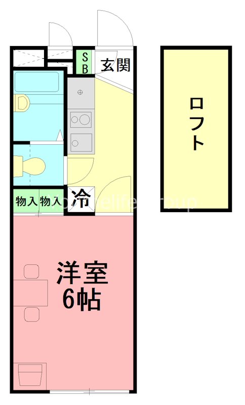 レオエクセル 205号室 間取り