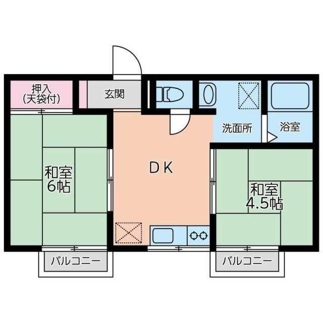 パビヨンＡＳＵＫＡＩ 202号室 間取り