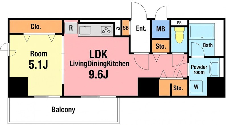 レジデンス湘南平塚 404号室 間取り