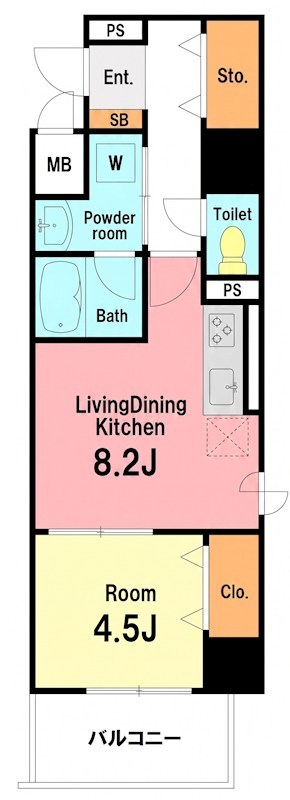 レジデンス湘南平塚 303号室 間取り