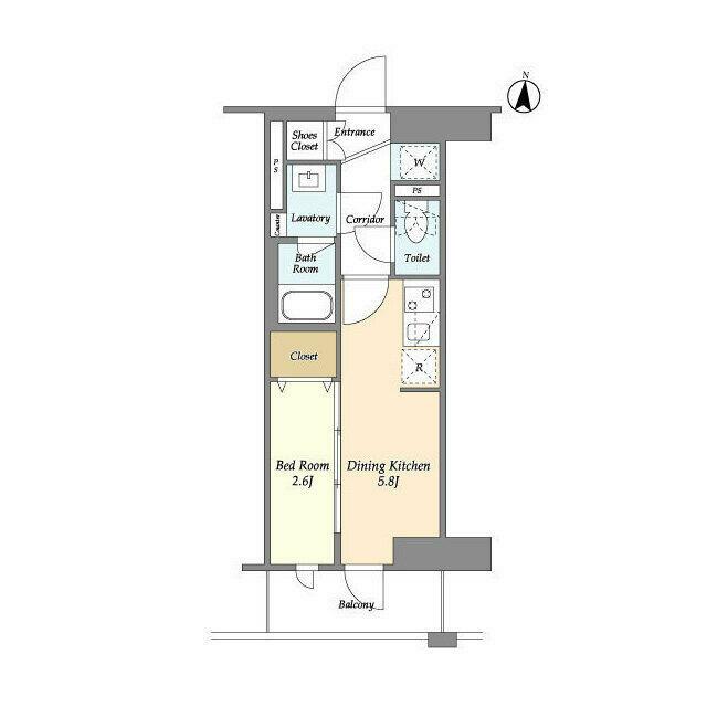 ＬＩＢＲ　ＧＲＡＮＴ　藤沢 0503号室 間取り