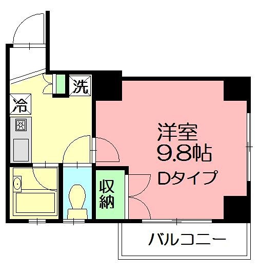 オンディーヌ湘南 505号室 間取り