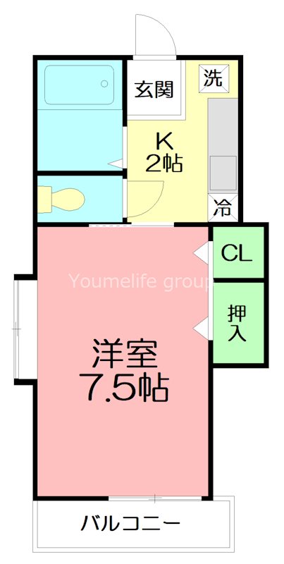 ヴァン　シャンテ 205号室 間取り