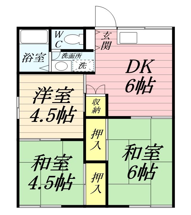 添田ハイツ 103号室 間取り