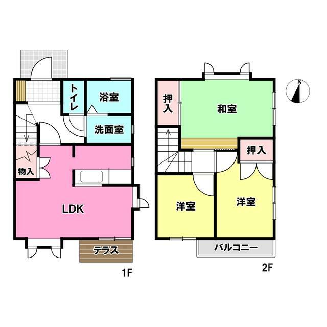 アネックス甘沼 A-101号室 間取り