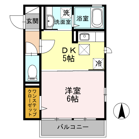 ディオネ茅ヶ崎 101号室 間取り