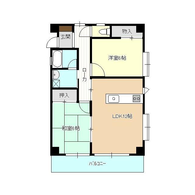 ポートテラス浦田 201号室 間取り