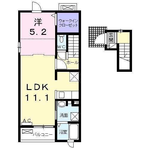サンパレスＢ 202号室 間取り