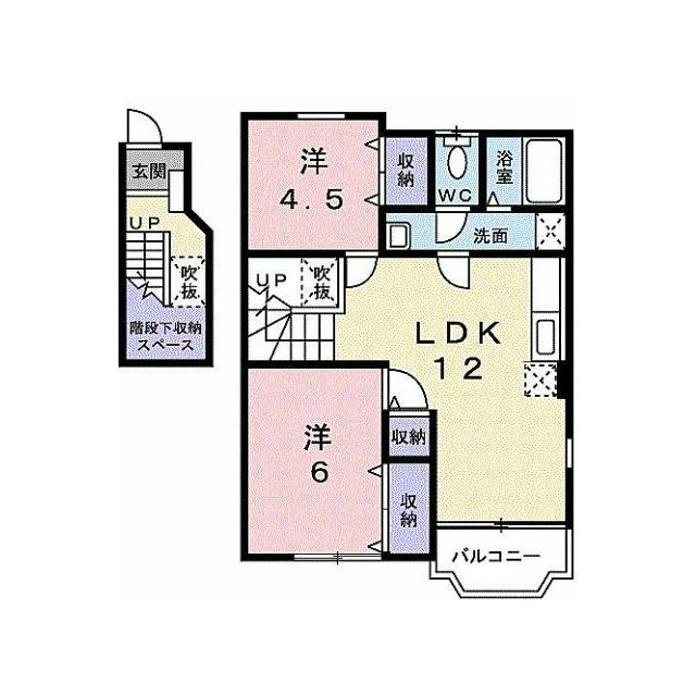 サンフラワー・Ｕ 201号室 間取り