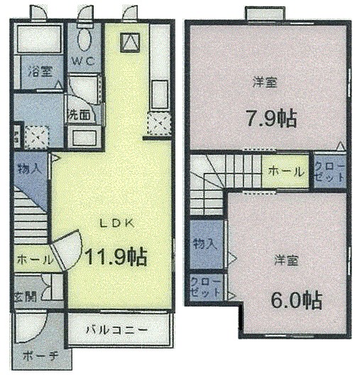 サンメゾン・Ⅰ 103号室 間取り