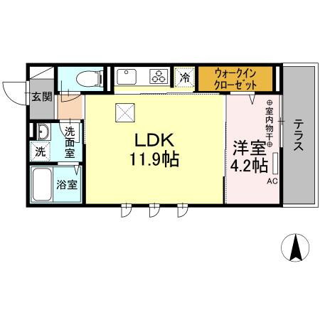 Soleil 103号室 間取り